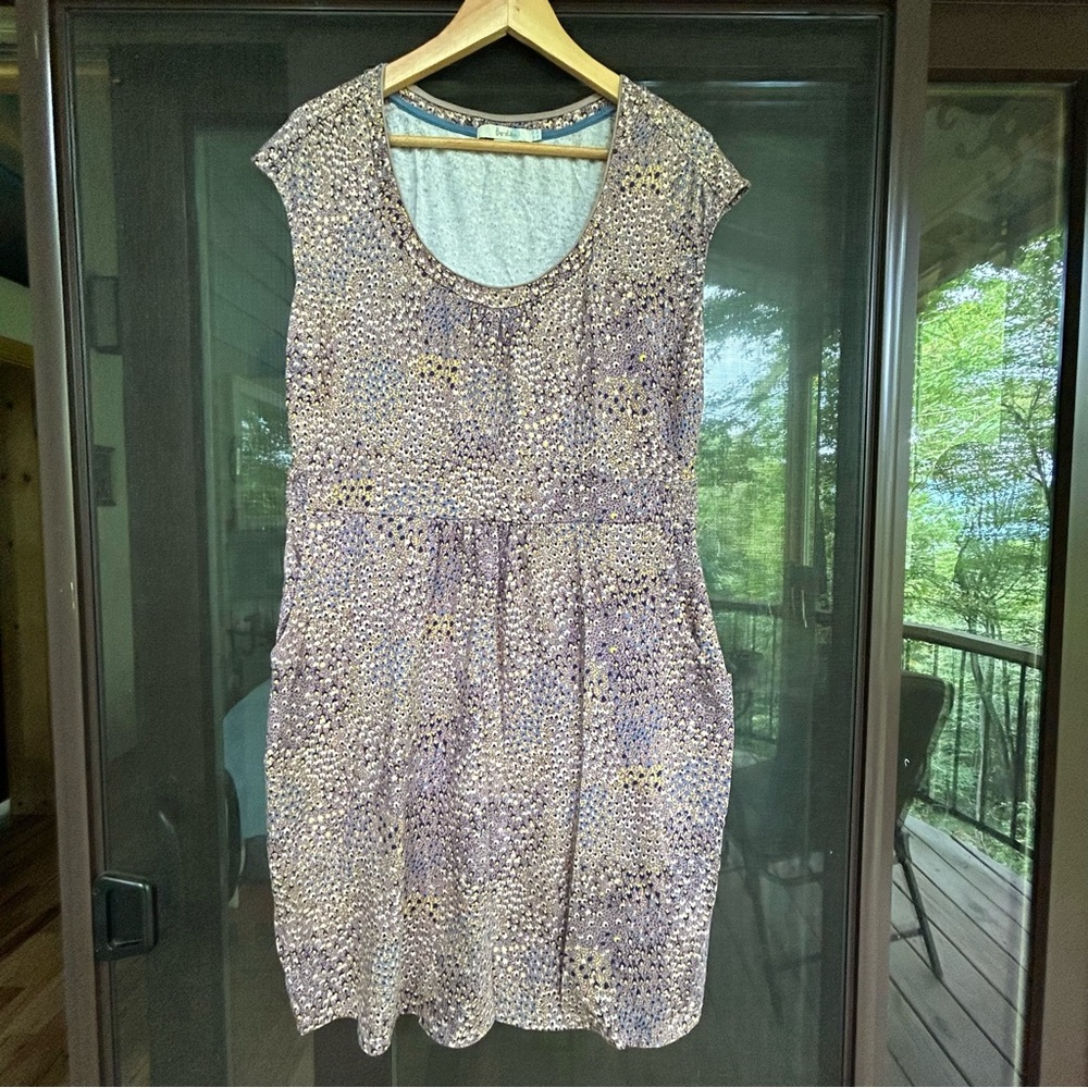 Boden mini dress animal print EUC pockets!